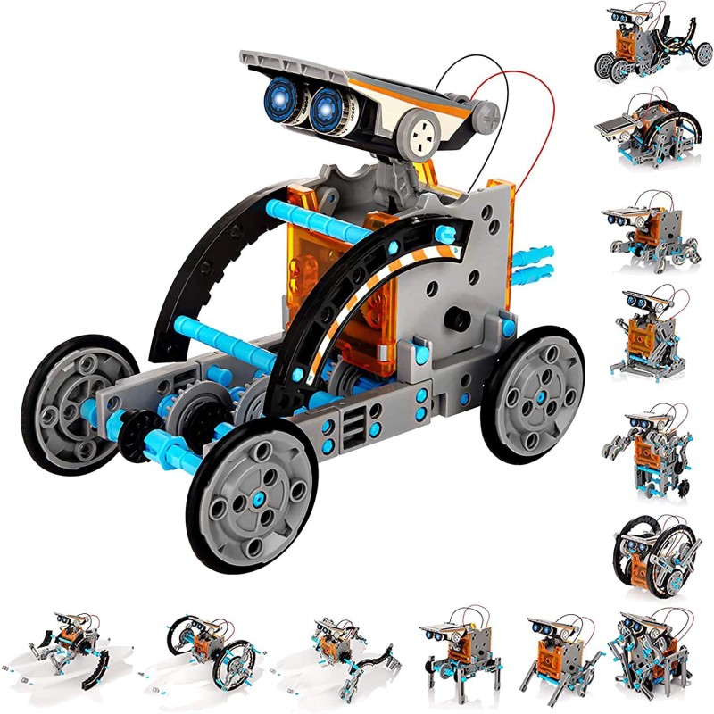 Solar Toy Robot Manufacturer - 13-in-1 Self-Loading ABS