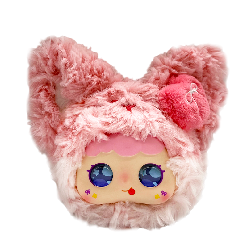 AI Plush Doll Factory - Black Rabbit Vinyl Face