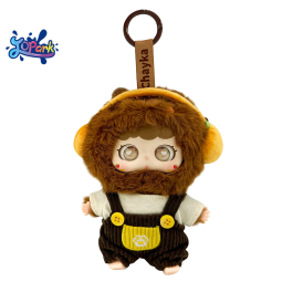 Plush Keychain Manufacturer - Brown Backpacker Kapi Bara