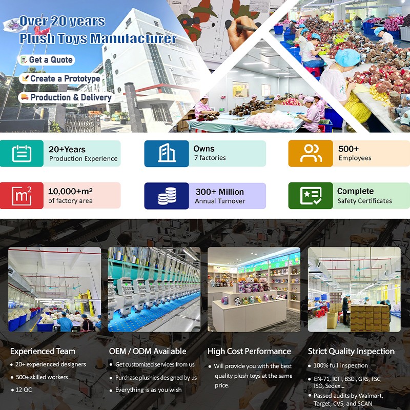 AI Plush Toy Manufacturer - Wear Bow LED Screen ODM