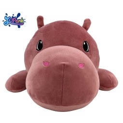 Animal Plush Pillow Manufacturer - Brown Hippopotamus
