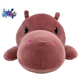 Animal Plush Pillow Manufacturer - Brown Hippopotamus