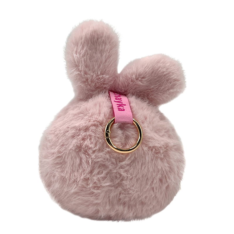 AI Plush Doll Manufacturer - Pink Bow Rabbit Silicone