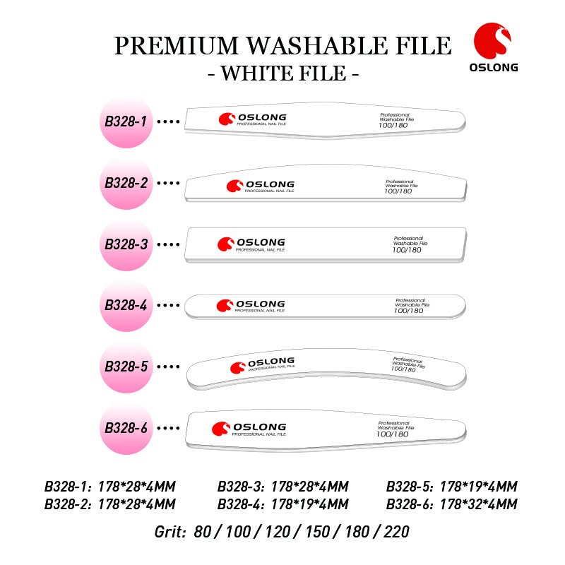 Emery Board Nail File Factory - OEM Custom 100 Grit White
