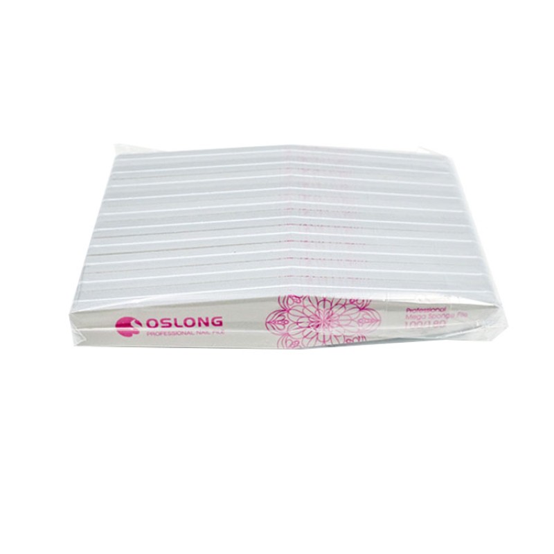 Sponge Nail File Manufacturer - Wholesale Pink Half Moon Double