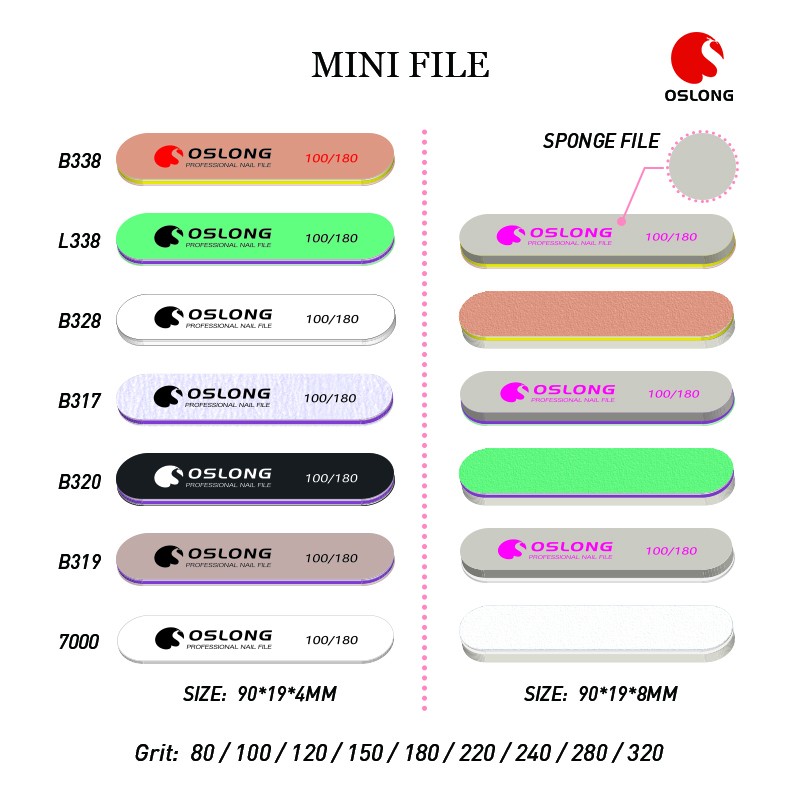 Baby Nail File Factory - OEM Custom Printed 180 Grit Mini