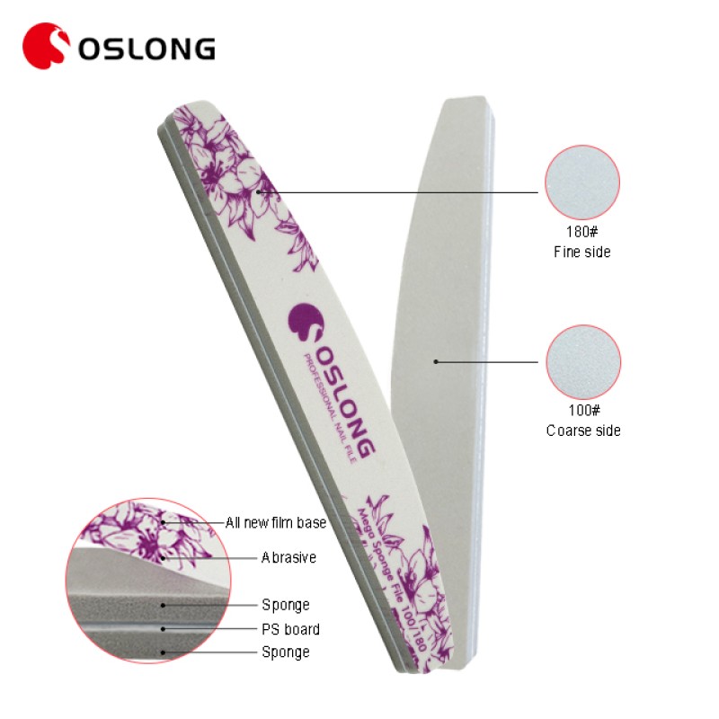 EVA Nail File Manufacturer - OEM Custom Double Side Buffer