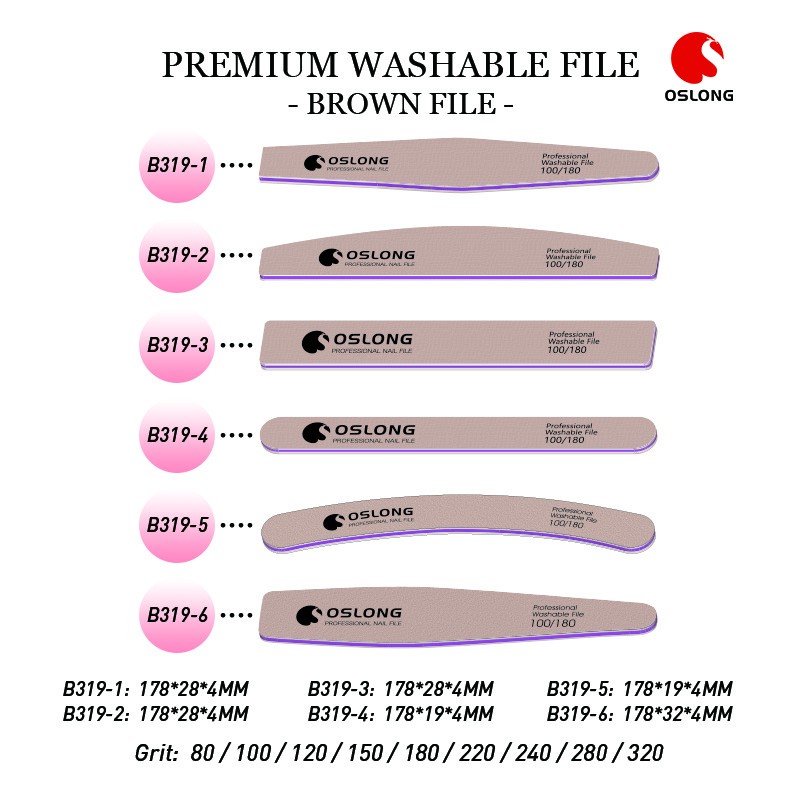 Sandpaper Nail File Manufacturer - OEM Custom Double Sides 100/180