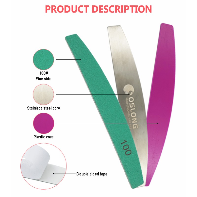 Emery Board Manufacturer - OEM Custom Printing 100/180 Grit Waterproof