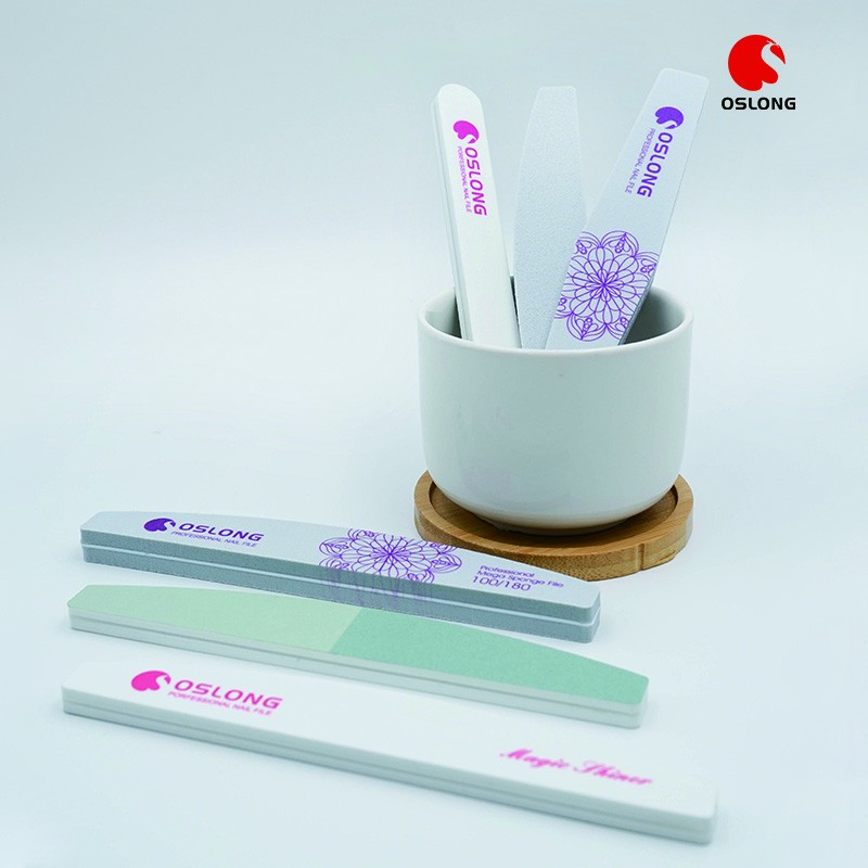 Sponge Nail File Manufacturer - Wholesale Custom White Rectangle