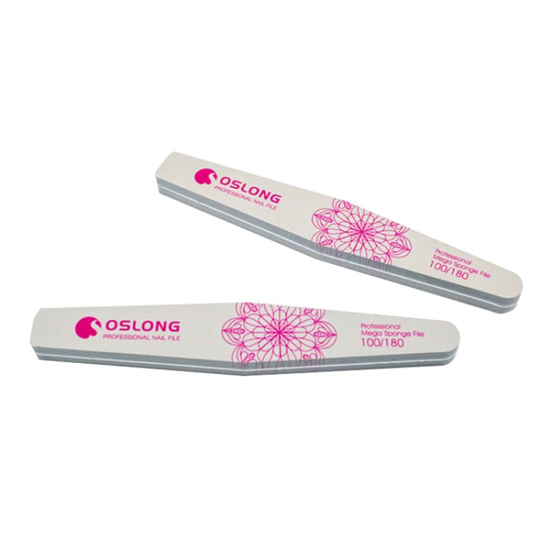 Sponge Nail File Manufacturer - Wholesale Pink Half Moon Double