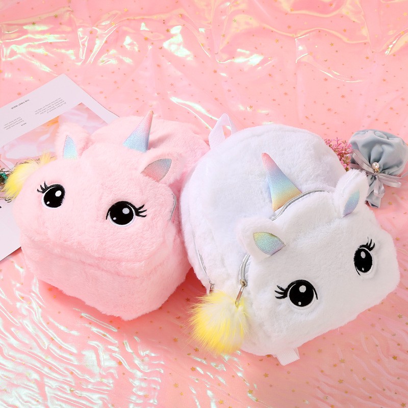 Unicorn Backpack Manufacturer - Kids Fluffy Plush
