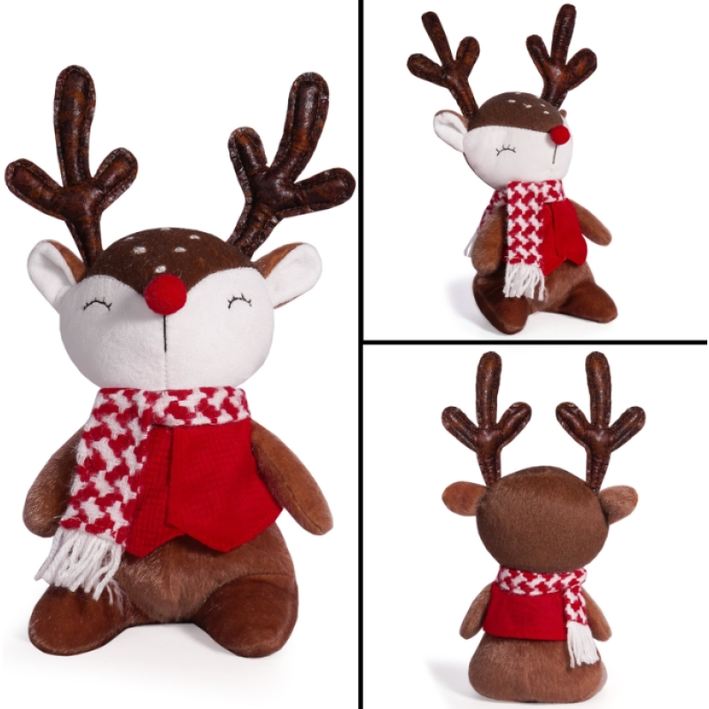 Christmas Plush Toy Factory - 2025 New Design Santa Elk