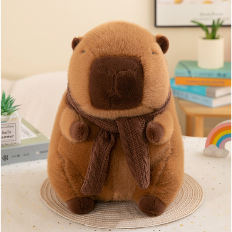 Capybara Plush Toy Manufacturer - Bobo Milk Tea Scarf