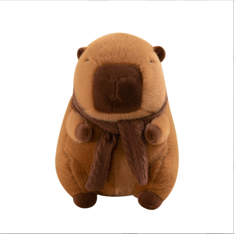 Capybara Plush Toy Manufacturer - Bobo Milk Tea Scarf
