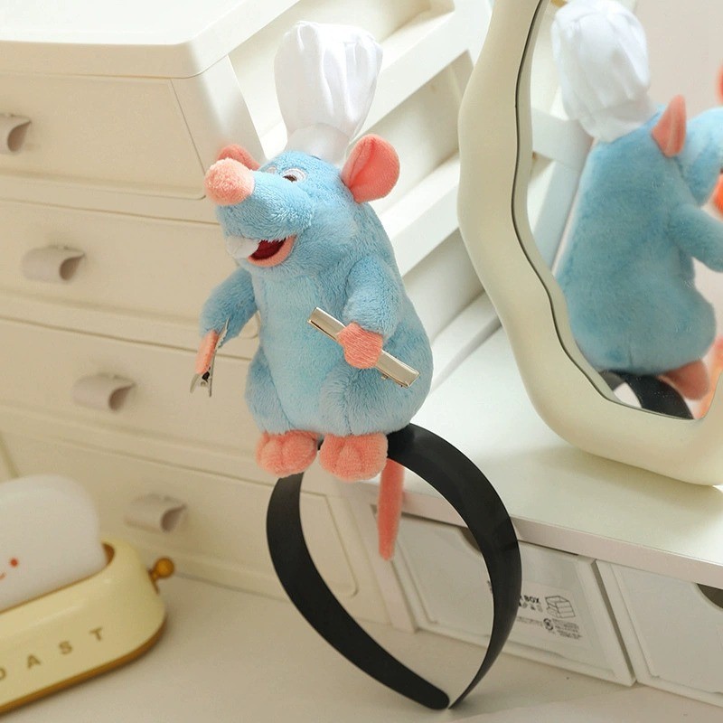 Plush Headband Factory - Cute Cuisine Mouse Hairpin