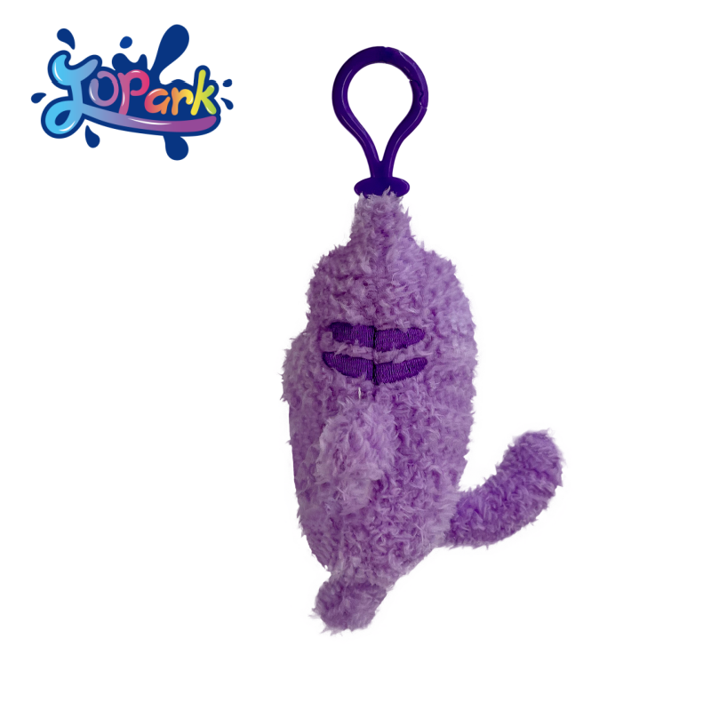 Cat Keychain Manufacturer - Custom Square Purple Creative