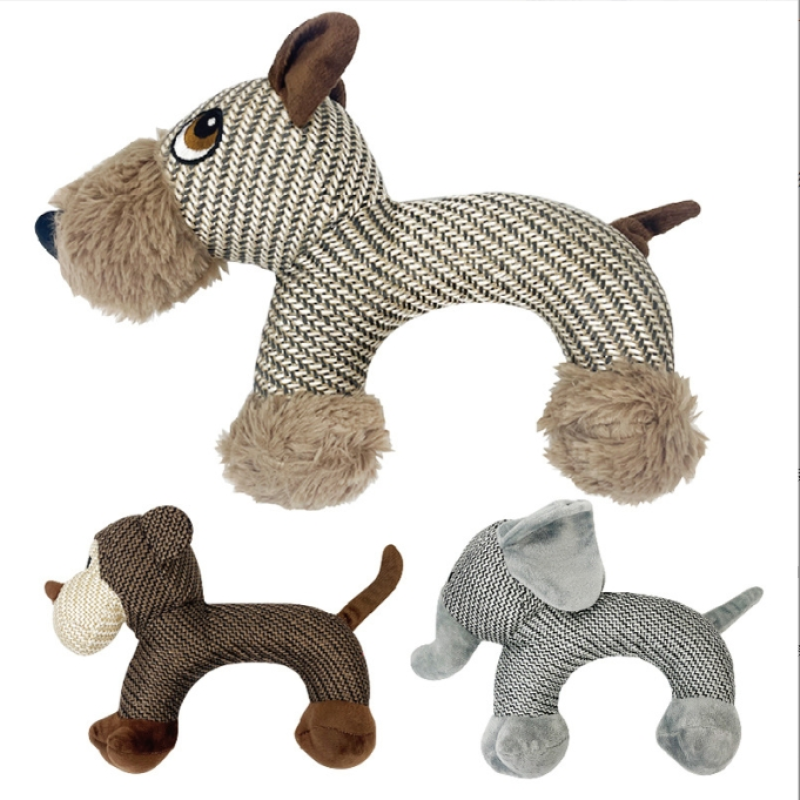 Pet Plush Toy Manufacturer - Wholesale Linen Fabric Squeaker