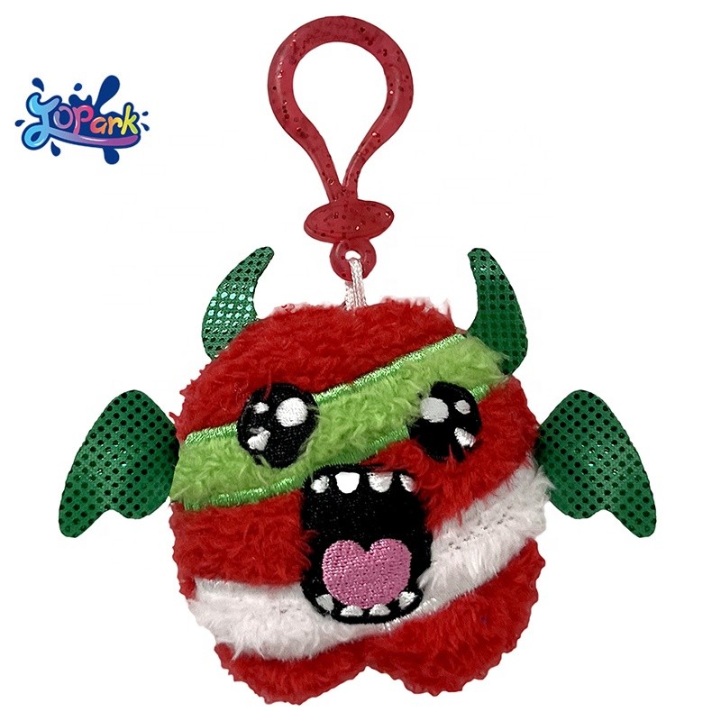 Christmas Keychain Manufacturer - Custom Green Mascot