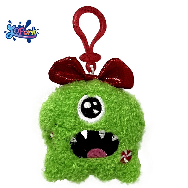 Christmas Keychain Manufacturer - Custom Green Mascot