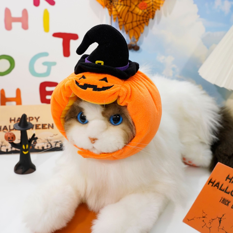 Pet Hat Manufacturer - Super Soft Pumpkin Halloween Cross-Dressing