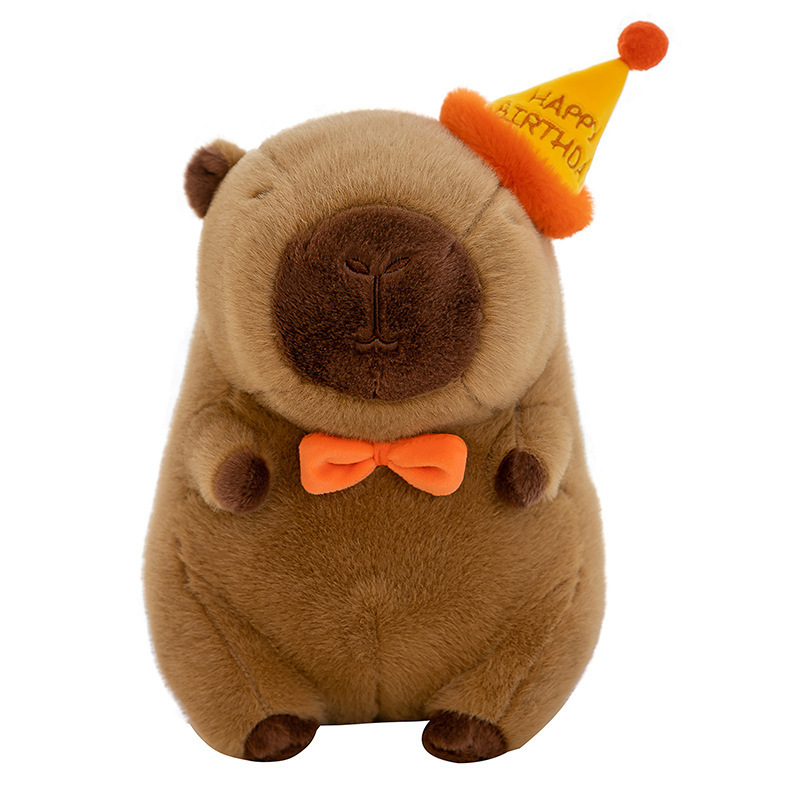 Capybara Doll Manufacturer - Embroidered PP Cotton Mesh Design