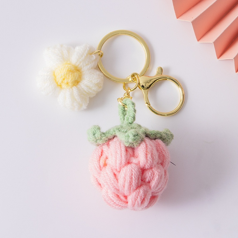 Sunflower Keychain Manufacturer - Creative Cotton Knitted Handmade