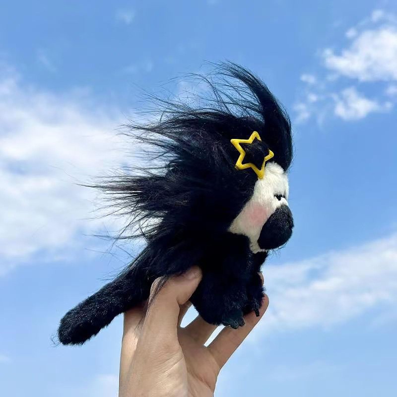 Monkey Keychain Manufacturer - White-Faced Saki Handmade Plush
