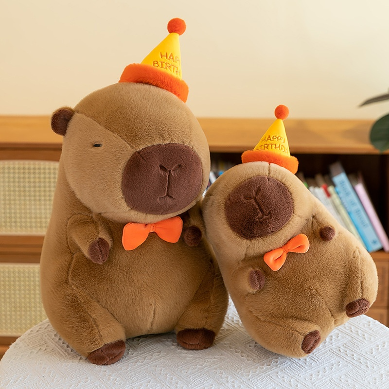 Capybara Doll Manufacturer - Embroidered PP Cotton Mesh Design