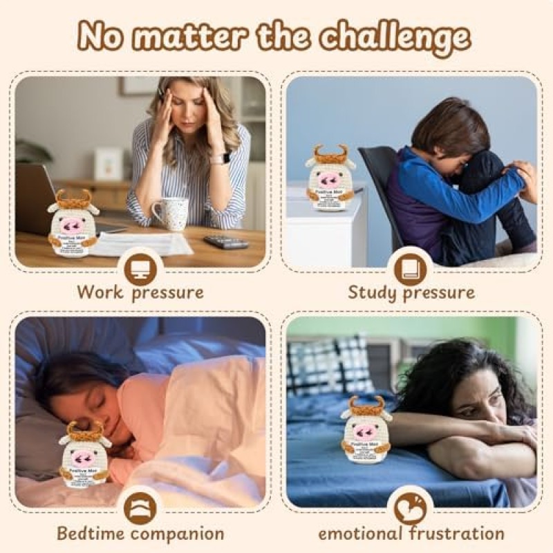 Mini Cow Toy Manufacturer - Handmade Crochet PP Cotton Stress