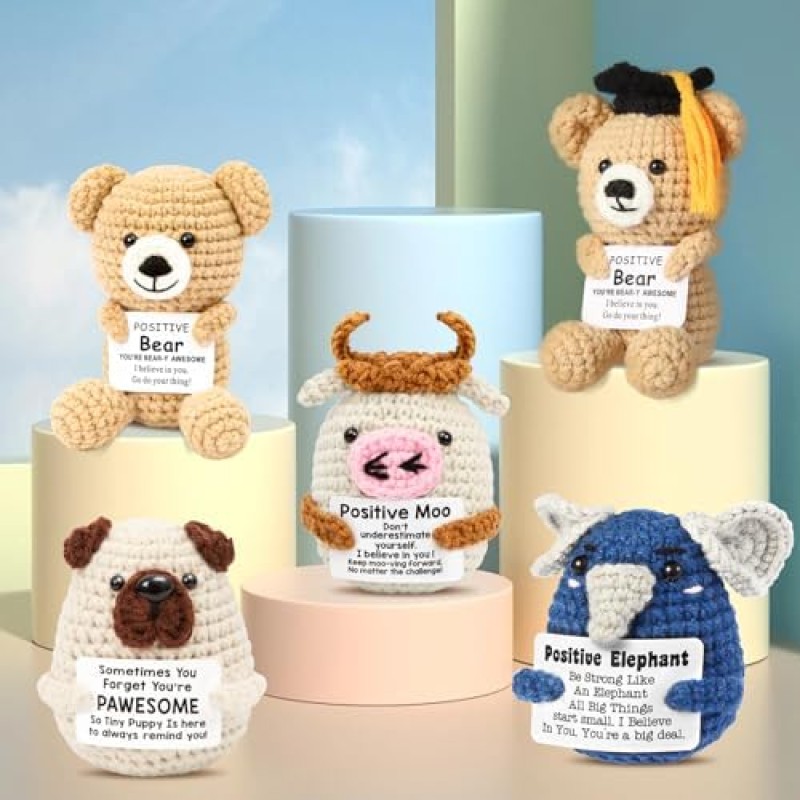 Mini Cow Toy Manufacturer - Handmade Crochet PP Cotton Stress