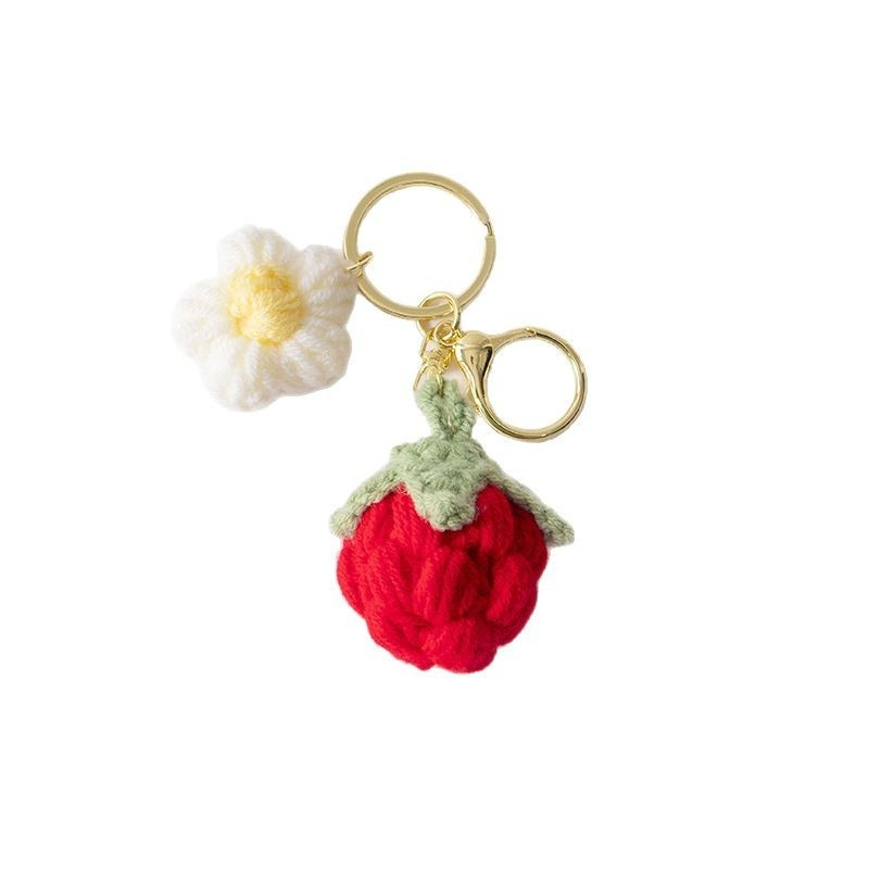 Sunflower Keychain Manufacturer - Creative Cotton Knitted Handmade