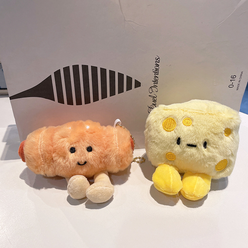 Cheese Keychain Manufacturer - Wholesale Plush Pendant Ham