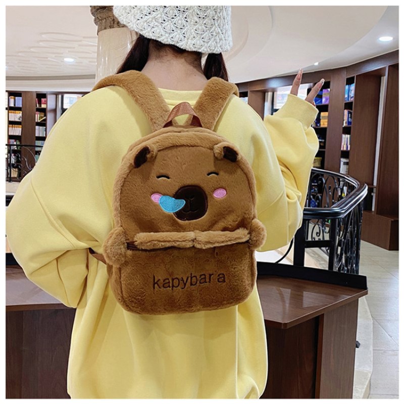 Capybara Backpack Manufacturer - Super Soft Cartoon with Zipper