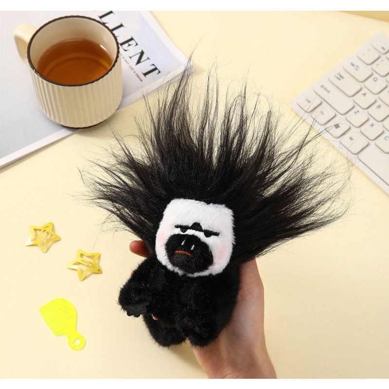 Monkey Keychain Manufacturer - White-Faced Saki Handmade Plush