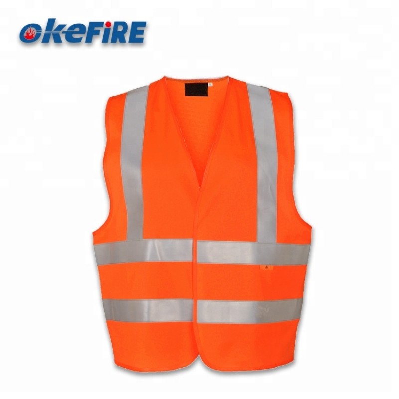Safety Vest Factory - Orange Construction Polyester