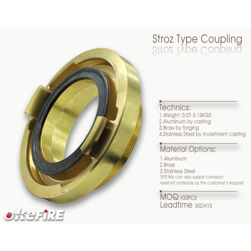 Brass Coupling Supplier - Storz Type Male Fire Hose