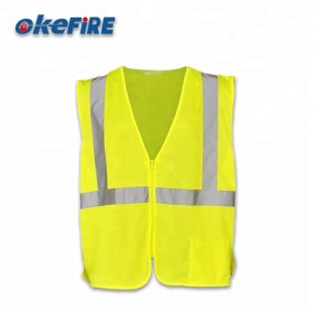 Safety Vest Manufacturer - Polyester Mesh Zipper