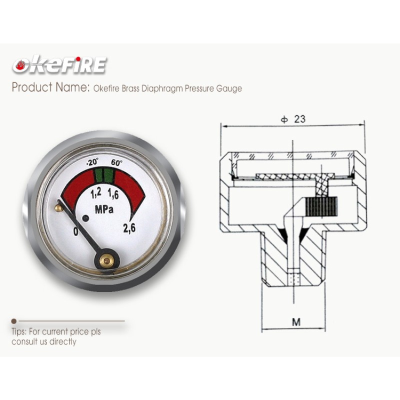 Pressure Gauge Supplier - Brass Diaphragm Fire