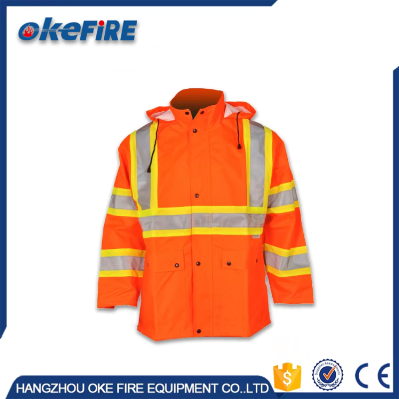 Reflective Jacket Supplier - Polyester Red Safety