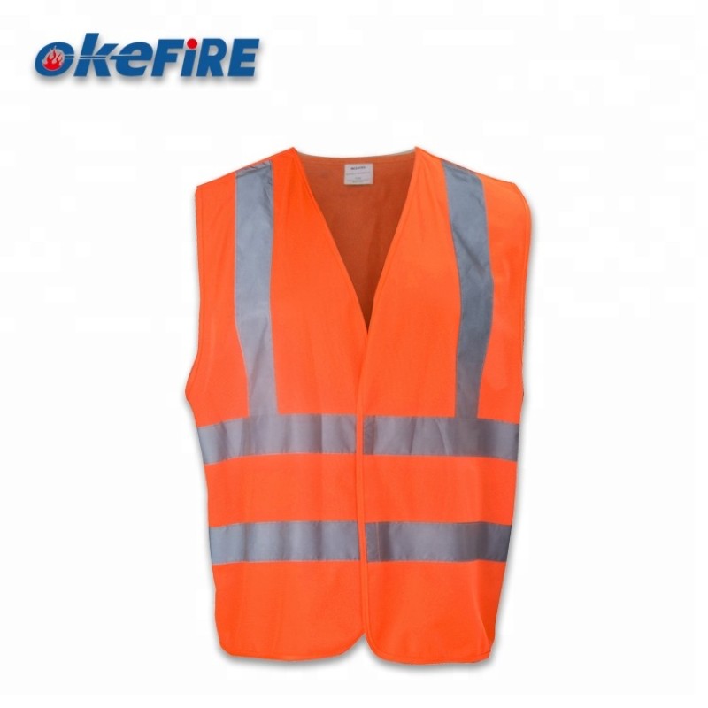 Safety Vest Factory - Orange Construction Polyester