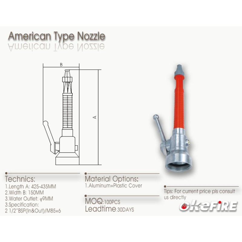 Fire Hose Nozzle Factory - American Type Fighting