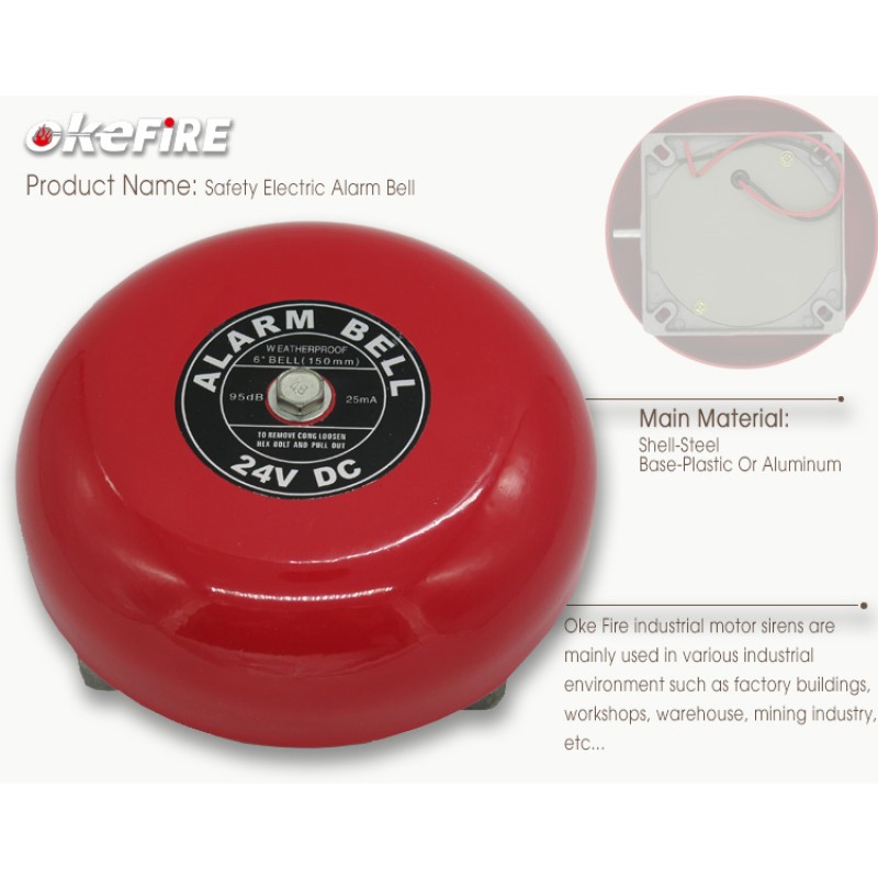 Alarm Bell Supplier - 12V 24V Electric Industrial