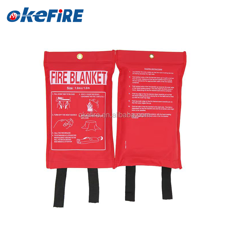 Fire Blanket Factory - 1x1m Fiberglass EN1869
