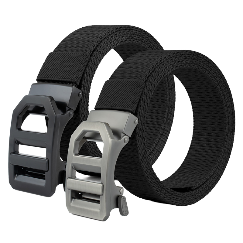 Men's Belt Manufacturer - Casual Fabric Automatic Toothless Buckle