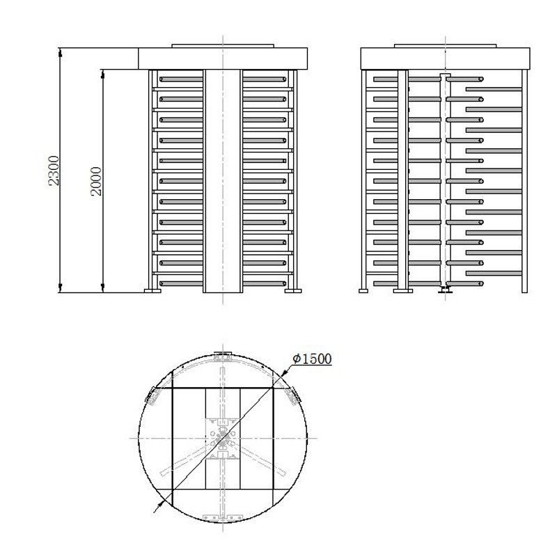 Security Turnstile Factory - Solenoid Face Recognition