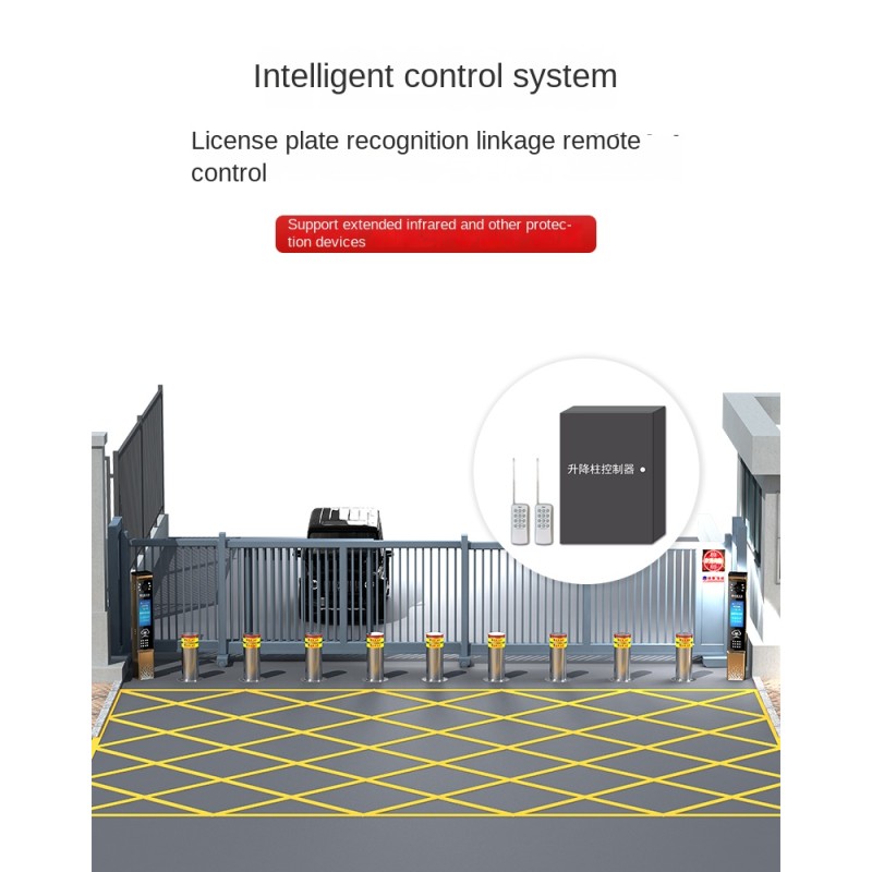 Stainless Steel Bollard Supplier - 304 Automatic Rising