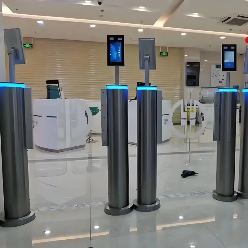 Swing Turnstile Supplier - Slim Pedestal Building Lobby