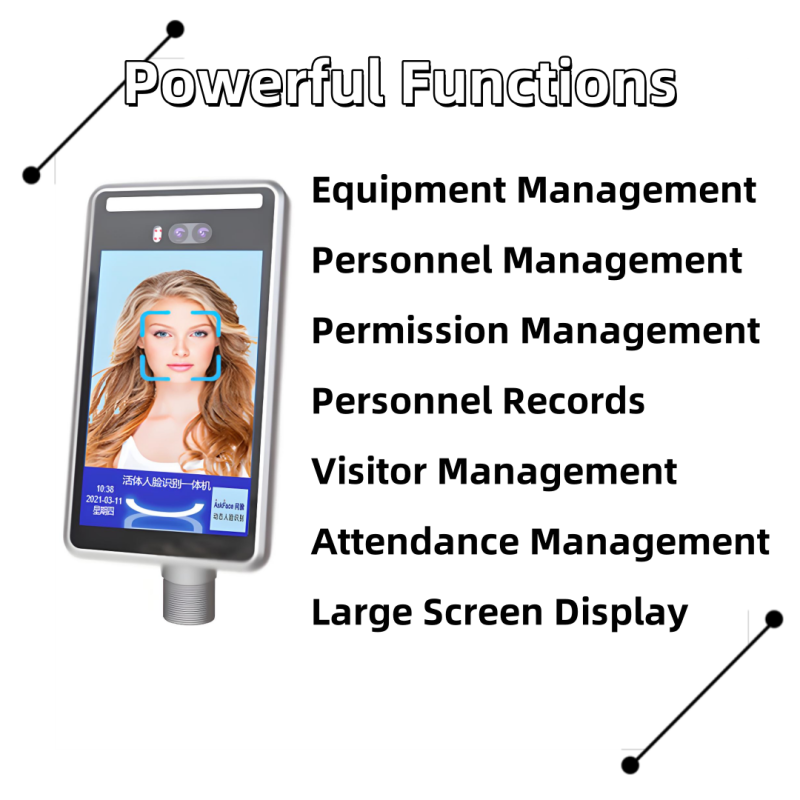 Biometric Attendance Machine Factory - 8 Inch Free SDK