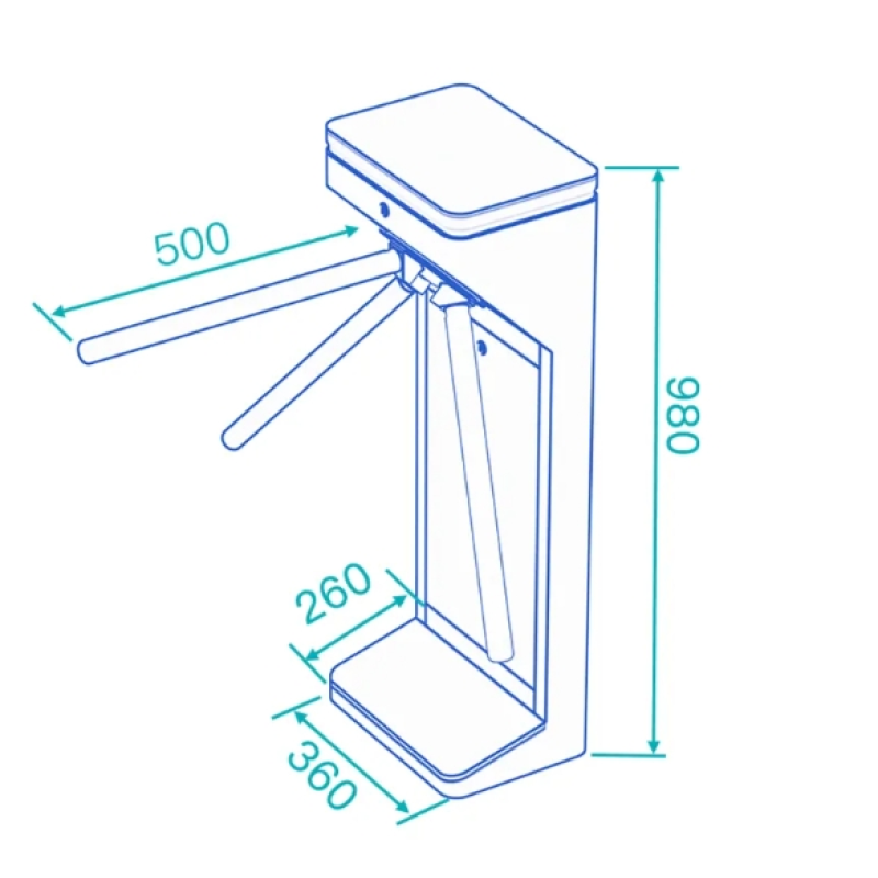 Stainless Steel Turnstile Manufacturer - Anti Tailgating LED